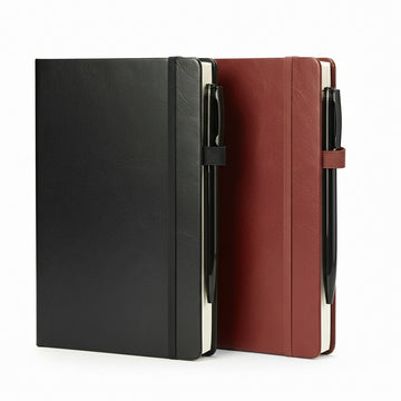 A5 Notebook with Elastic Strap and Pen Loop