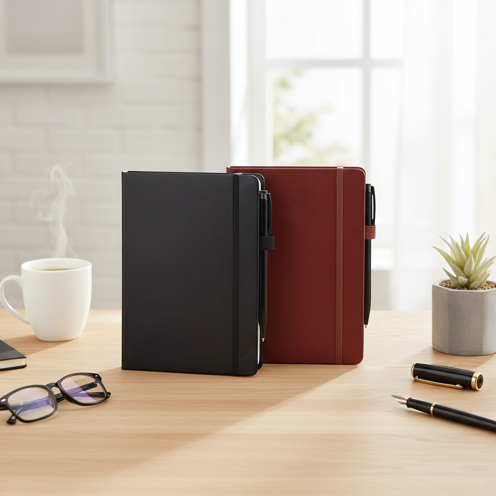 A5 Notebook with Elastic Strap and Pen Loop